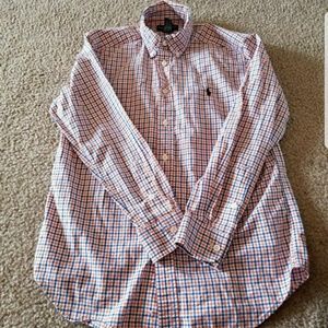Boys Ralph Lauren Long Sleeve Dress Shirt Size 10-